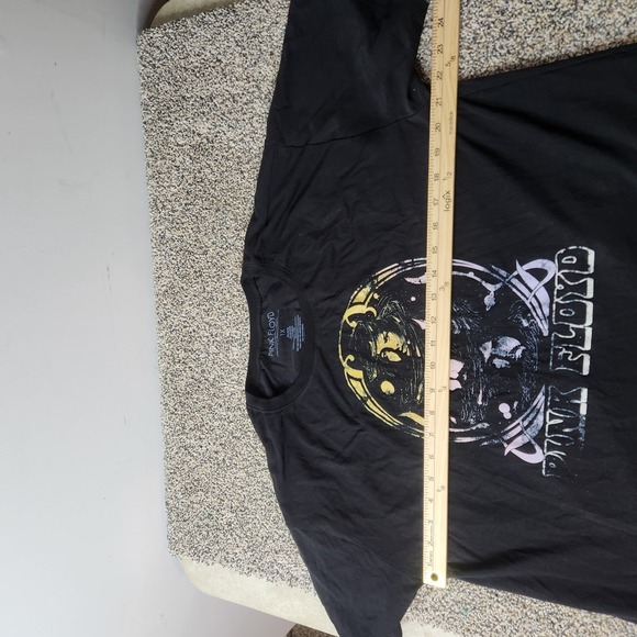 Womens Pink Floyd Celestial Cropped T-Shirt Black Size Large Xl - Picture 6 of 8
